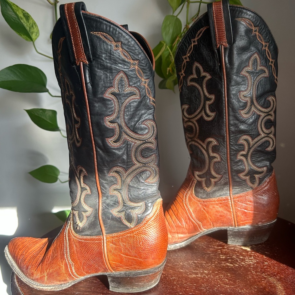 Vintage Larry Mahan Western Boots - Picture 4 of 9